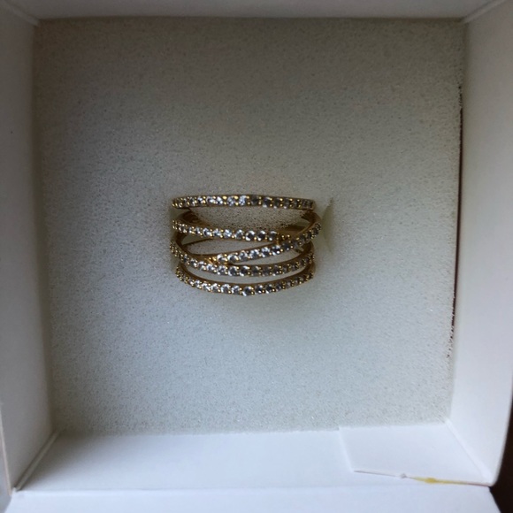 Stellar Pavé Ring Gold Size 6 - Picture 7 of 10